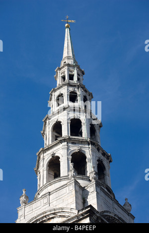 The Steeple of St Brides Church Fleet Street London Stock Photo