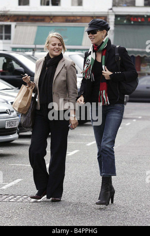 Supermodel Kate Moss leaving a Tesco Express Service Station on the A40 towards London after a weekend at her house in the Cotswolds She is seen here sporting the engagement ring from lover Pete Doherty Later the same day she is spotted entering and leaving a Japanese restaurant in Bayswater alone without the ring March 2005 2000s Stock Photo