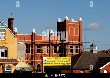 Sikh temple construction, Handsworth, Birmingham, West Midlands, England, UK Stock Photo