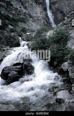 Apikuni Falls, Many Glacier, Glacier National Park, Montana, USA, North America wilderness tranquil tranquility nature vista Stock Photo