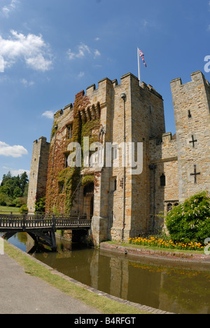 Hever Castle and Moat Stock Photo