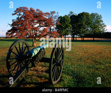 Cannon at Manassas National Battlefield Park Virginia USA Stock Photo