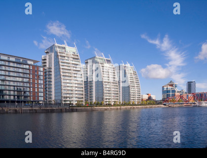 NV Apartments, Salford Quays, UK Stock Photo