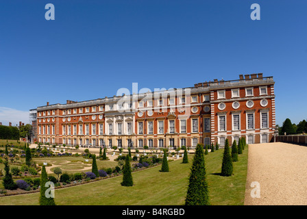 Royal Apartments Hampton Court Palace and Privy Gardens Stock Photo