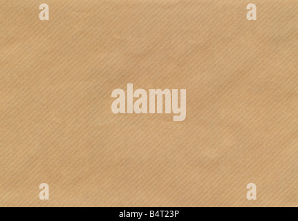 Envelope brown paper background texture /// wallpaper backdrop wrapping carton cardboard recycled stripe striped envelope beige recycle ecology Stock Photo