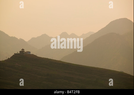 CHINA, Chongqing Province, Fengdu. Fengdu Ghost City / Mingshan- Temple ...