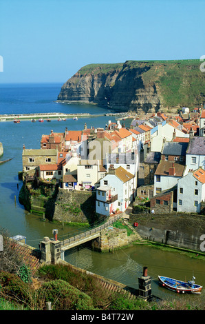 England, North Yorkshire, Staithes Stock Photo