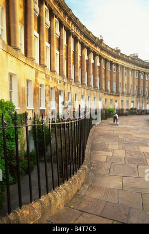 England, Somerset, Bath, Royal Cresent Stock Photo