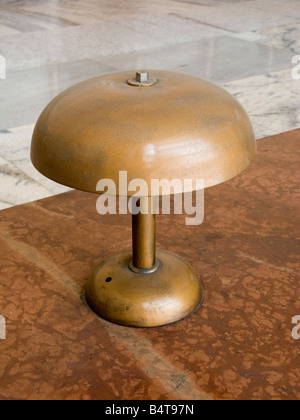Table lamp in the Palazzo delle Poste e Telegrafi Stock Photo