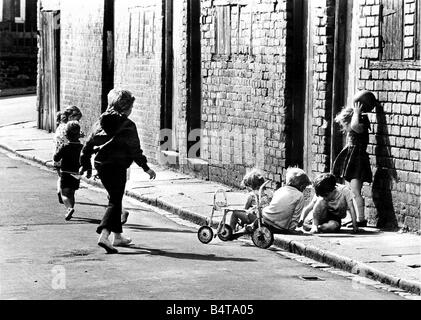 Children Playing In The Scotswood Area Of Newcastle Slum Clearance 