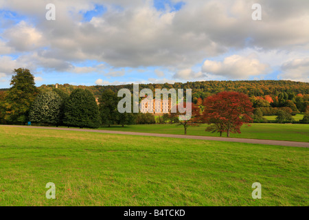 Autumn at Chatsworth Park and House, Derbyshire, Peak District National Park, England, UK. Stock Photo