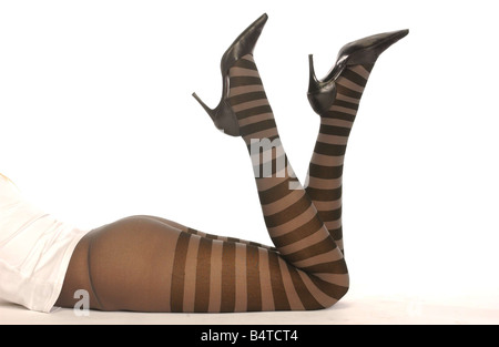 Tights fashion feature October 2005 Tights Feature 64 Tights from John  Lewis Pair number 6 Feature by Natasha Weale Stock Photo - Alamy