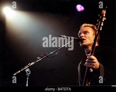 Sting pictured in concert at Cardiff Castle 27th July 2001 Western Mail ...