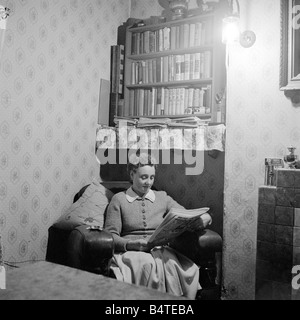 her gas lights still who house dorothy lamps mead mrs seen circa 1958 alamy
