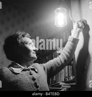 mead dorothy mrs who lamps gas lights still her house circa 1958 seen alamy similar