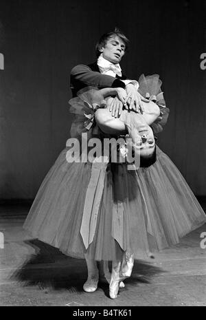 Rudolf Nureyev and Margot Fonteyn seen here during the press call for the Royal Ballets latest production Marguerite and Armand Stock Photo