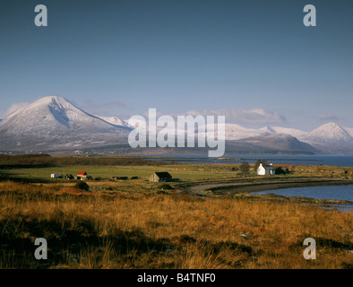 The Red Cuillin mountain range on the isle of Skye, Scotland Stock Photo