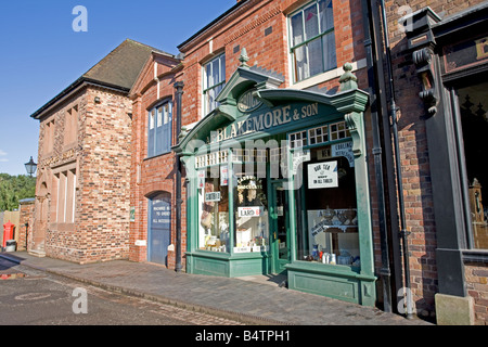 Grocers Victorian Village Coalbrookdale Ironbridge Shropshire UK Stock Photo