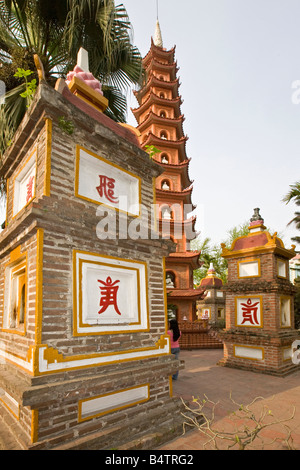 Tran Quoc Pagoda West Lake Hanoi Vietnam Stock Photo