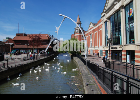 Empowerment sculpture in Lincoln city centre Waterside district England UK Stock Photo