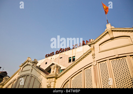 Cho Dong Xuan market Hanoi north Vietnam Stock Photo