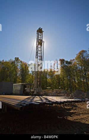 Mancelona Michigan A natural gas drilling rig in the Antrim Shale field ...