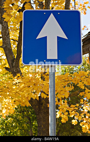 Roadsign in Kandava city Kurzeme Latvia Stock Photo