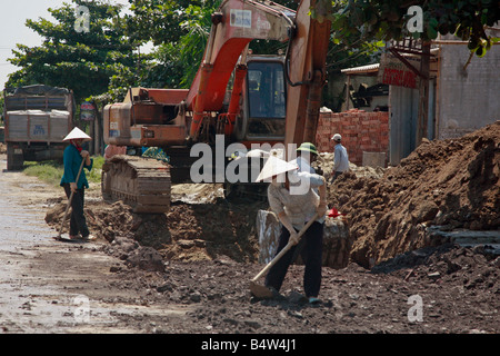 Rural construction, Red River delta, northern Vietnam Stock Photo
