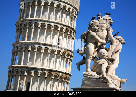 the leaning tower of Pisa Tuscany Italy Stock Photo