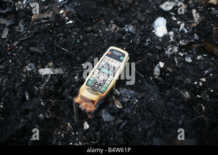 Electronic waste in Nigeria. Tons of e-waste from Western countries end up in West Africa, including Nigeria. Stock Photo