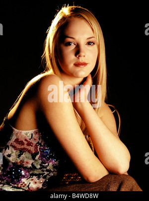 Actress Georgina Walker seen here at the Daily Mirror studios in Canary Wharf;2000s;December 2001;© Sunday Mirror; Stock Photo