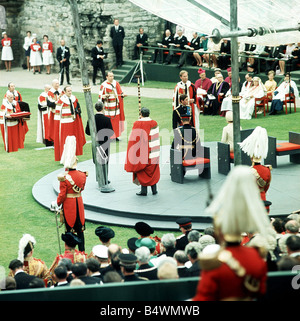 Investiture of Prince Charles as Prince of Wales 01 07 1969 Caernarvon ...