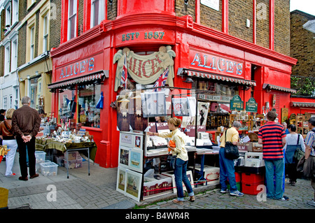 antique Portobello Road Market Notting Hill London Stock Photo