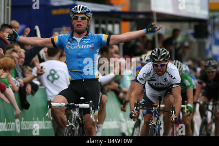 Mark Cavendish (born Douglas, Isle of Man 21 May 1985) is a Manx and British racing cyclist who rides for UCI ProTeam Team Colum Stock Photo