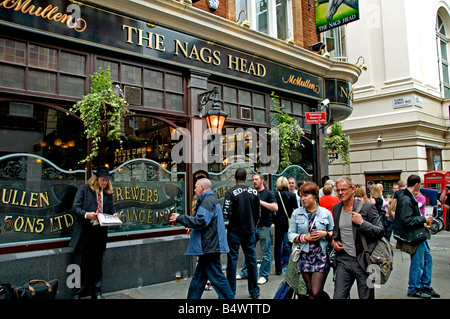 London Pub Bar Soho West End Beer Ale England Stock Photo