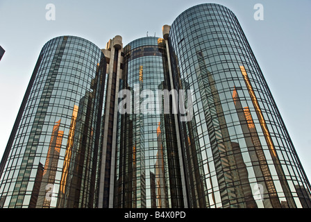 Downtown Los Angeles central business district, Ca US metropolitan area The Westin Bonaventure Hotel & Suites Stock Photo