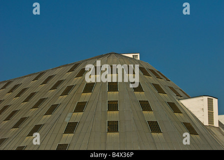 The roof of No 3 Slip Cover Chatham Historic Dockyard in Kent. Stock Photo
