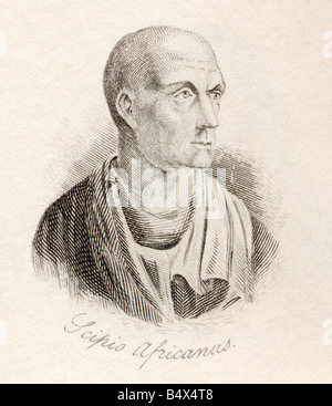 Publius Cornelius Scipio Africanus Major, 236 to 183 B. General in the Second Punic War and statesman of the Roman Republic. Stock Photo