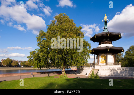 Peace Pagoda in Battersea Park SW11 London United Kingdom Stock Photo
