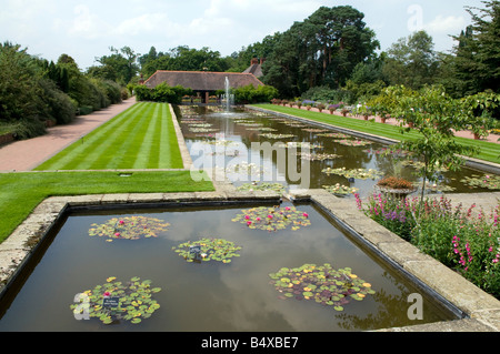 Waterlily ponds at RHS gardens Wisley, London Stock Photo