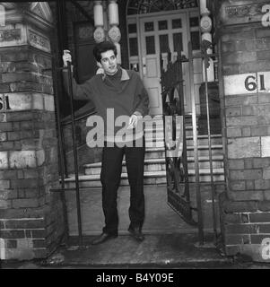 Michael Chaplin son of Charlie Chaplin April 1964 outside his home in Hampstead Stock Photo