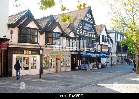 Tudor timber-framed buildings, Fore Street, Taunton, Somerset, England, United Kingdom Stock Photo