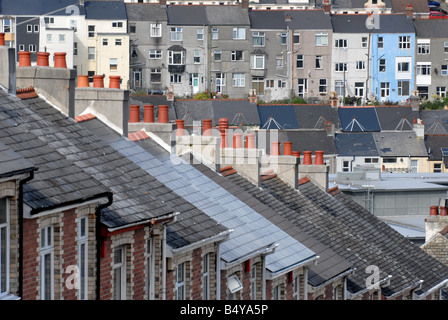 Houses in Plymouth Stock Photo