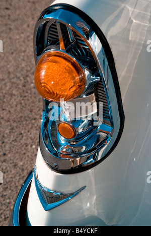 The rear left taillight of a 1957 Chevrolet Nomad wagon. Stock Photo