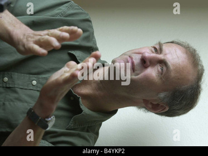 Sir Ranulph Fiennes October 2001 in London Stock Photo