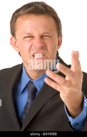 Businessman Very Angry Stock Photo