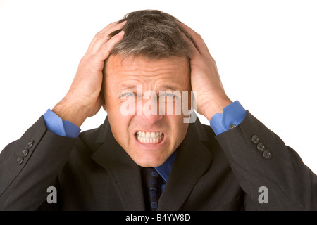 Businessman Looking Stressed Stock Photo