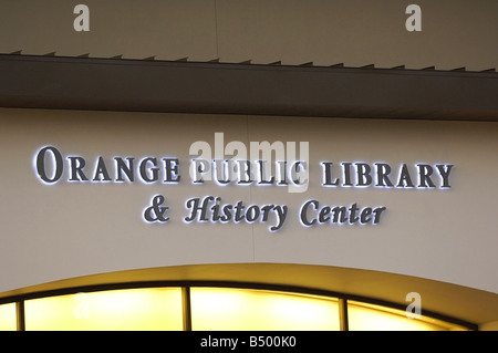 The Orange Public Library and History Center Stock Photo - Alamy