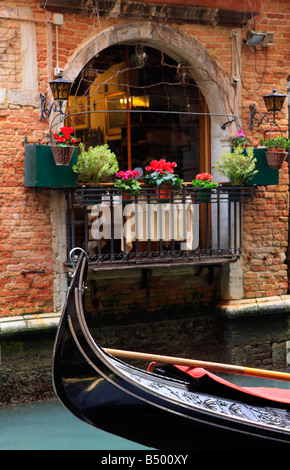 Canal scene, Venice, Veneto, Italy Stock Photo