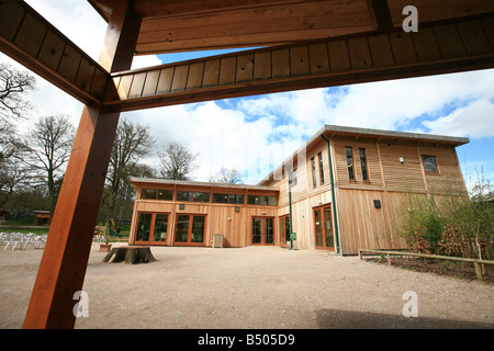 Monkey forest buildings, Trentham Gardens Stoke-on-Trent  Staffordshire Stock Photo